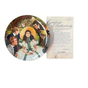 Scarlett & Her Suitors Gone With The Wind W.S. George Collectible Plate